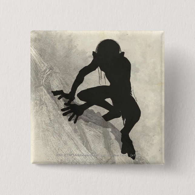 GOLLUM™ Concept Sketch 15 Cm Square Badge (Front)