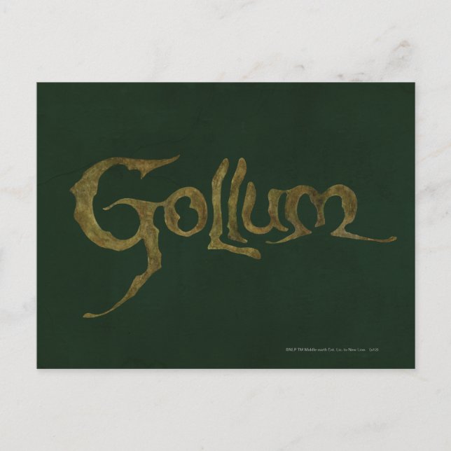 GOLLUM™ Name - Textured Postcard (Front)