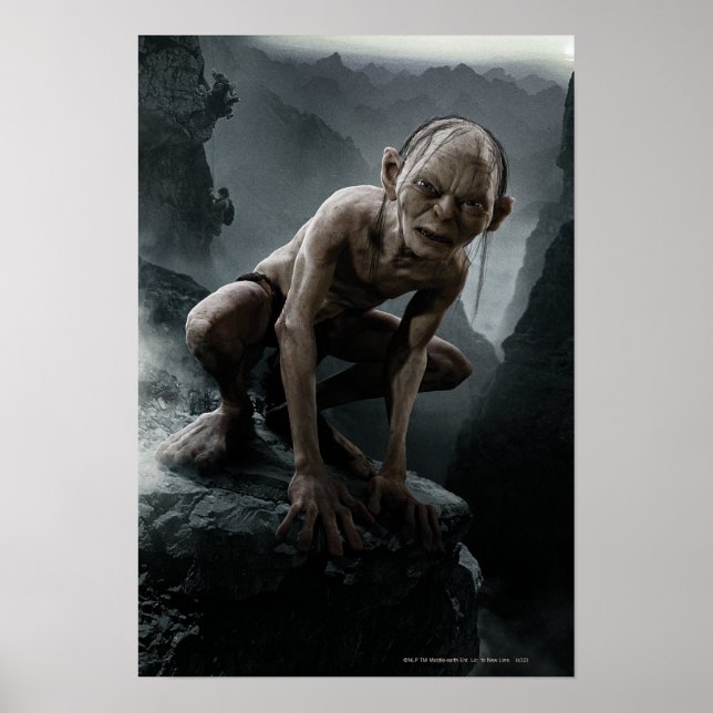 GOLLUM™ on a Rock Poster (Front)