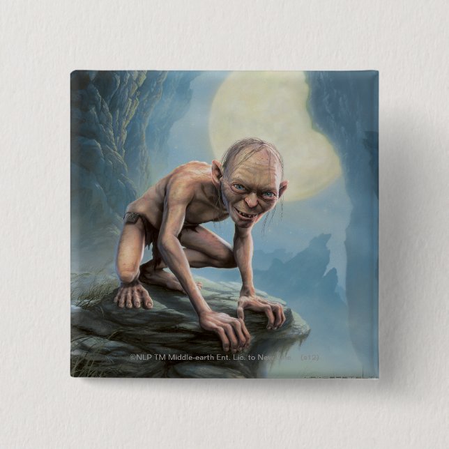 GOLLUM™ with Moon 15 Cm Square Badge (Front)