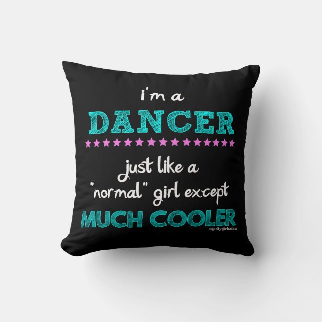 Golly Girls - I'm A Dancer Cushion (Front)