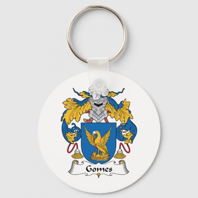 Gomes Family Crest Key Ring (Front)