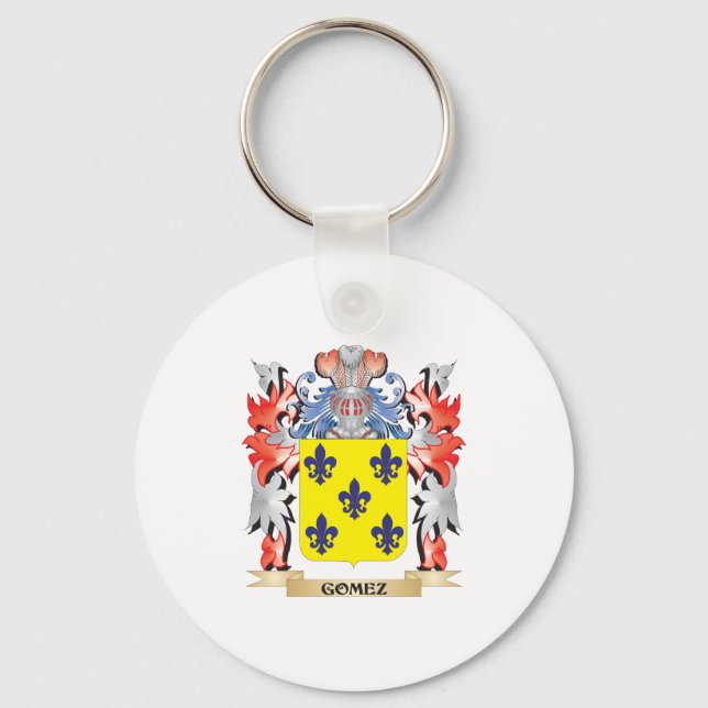 Gomez Coat of Arms - Family Crest Key Ring (Front)