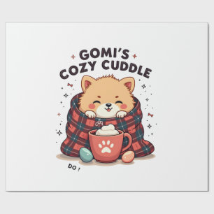 Gomis Cosy Cuddle Vintage Dog Blanket Design Do No Wrapping Paper