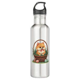Gomi's Easter Mess Vintage Cute Easter Dog Vector  710 Ml Water Bottle