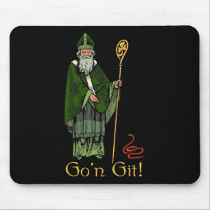 Go'n Git Funny St Patricks Day Mouse Pad