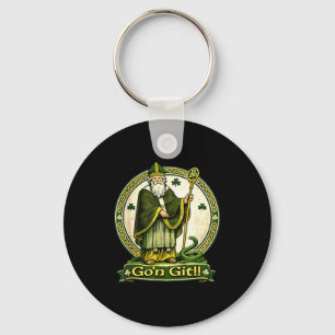 Go'n git st patrick's day irish holiday lucky key ring