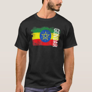 Gondar Ethiopia Flag For Ethiopians Men Women Kids T-Shirt