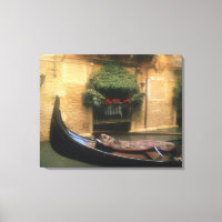 Gondola and Restaurant, Venice, Veneto, Italy