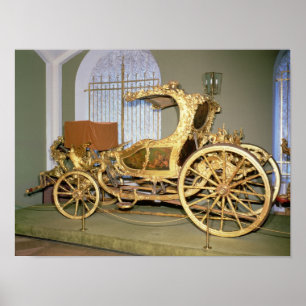 Gondola carriage of Empress Catherine II Poster