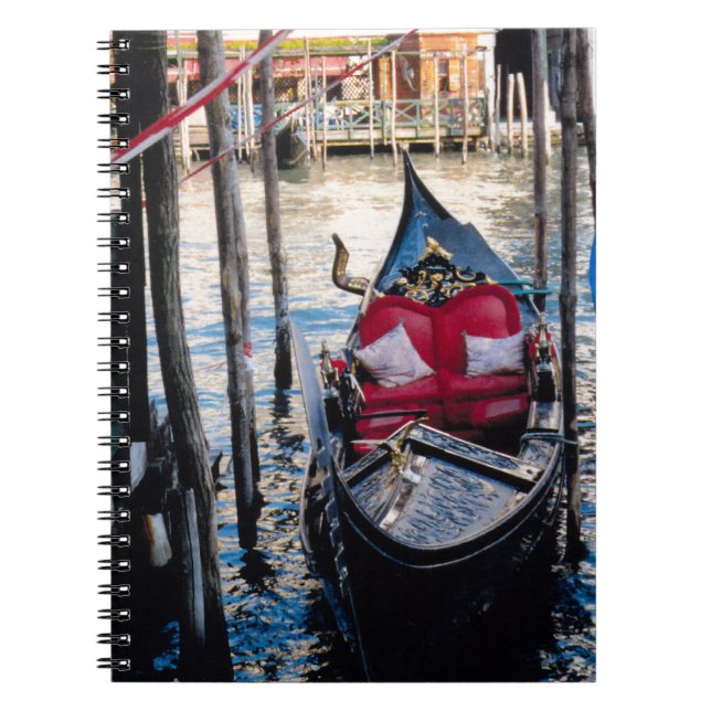 Gondola in Venice Italy Spiral Notebook (Front)