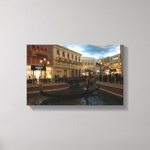 Gondola Ride at The Venetian Canvas Print