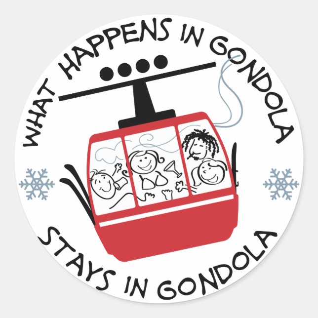 Gondola Ride Sticker (Front)
