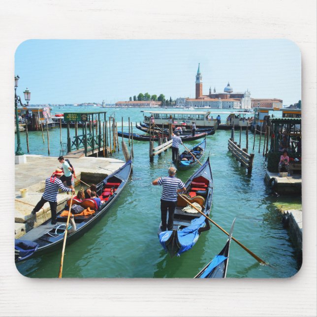 Gondola rides in Venice Mouse Pad (Front)