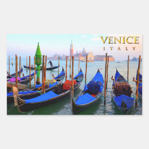 Gondola Station in Venice, Italy Rectangular Sticker