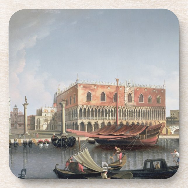 Gondolas before St. Marks Square, Venice Coaster (Front)