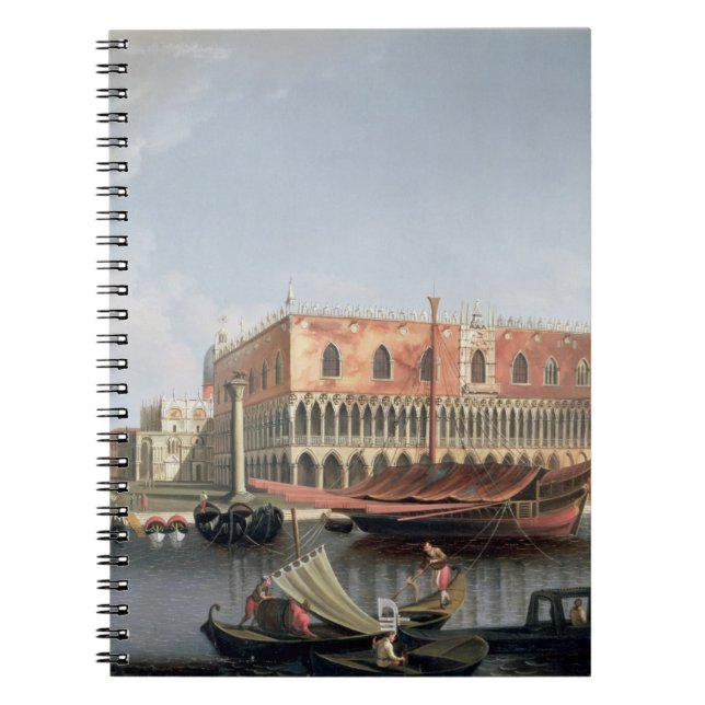 Gondolas before St. Marks Square, Venice Spiral Notebook (Front)