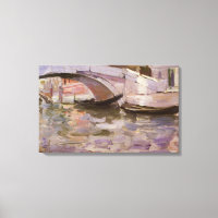 Gondolas by John Singer Sargent, Impressionism Art
