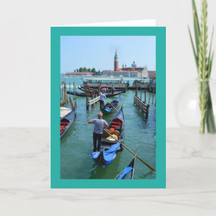 Gondolas Holiday Card