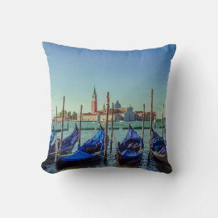 Gondolas in Venice, Italy Cushion