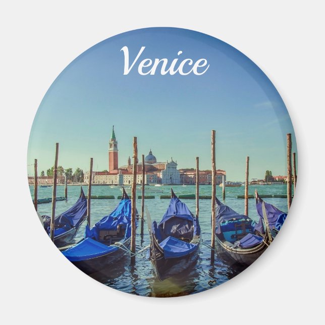 Gondolas in Venice, Italy Magnet (Front)