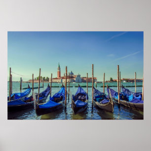 Gondolas in Venice, Italy Poster