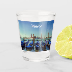 Gondolas in Venice, Italy Shot Glass
