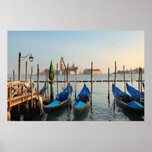 Gondolas in Venice poster