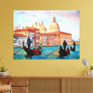 Gondolas of Venice Canvas Print