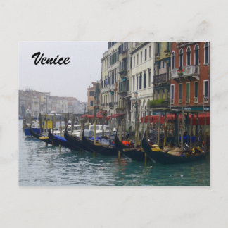 gondolas postcard