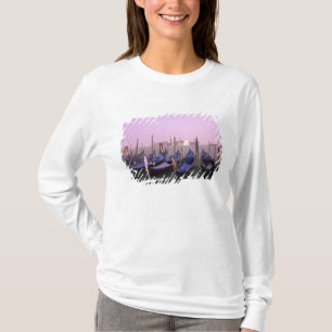 Gondolas ready for tourists in Venice Italy T-Shirt