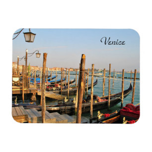 Gondolas, Venice, Italy, Photography, Magnet