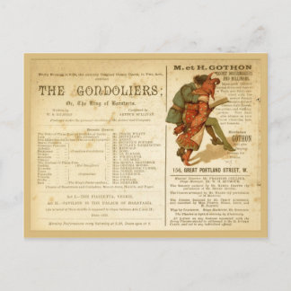 Gondoliers Cast Postcard