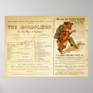 Gondoliers Cast Poster