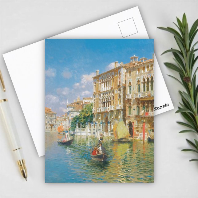 Gondoliers  Venice, Rubens Santoro Postcard (Creator Uploaded)