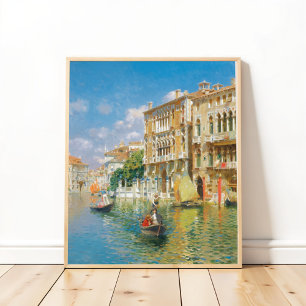 Gondoliers  Venice, Rubens Santoro Poster