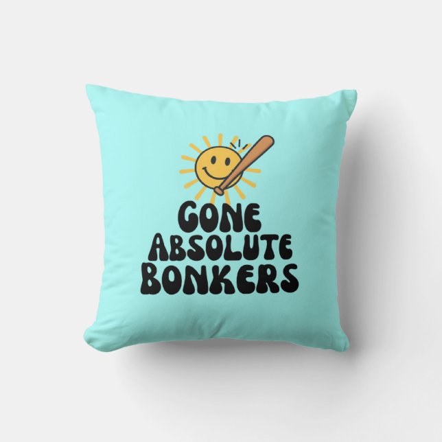 Gone Absolute Bonkers Meme Cushion (Front)
