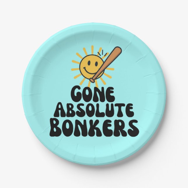 Gone Absolute Bonkers Meme Paper Plate (Front)