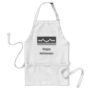 Gone Batty Halloween Apron, Dark Grey Standard Apron