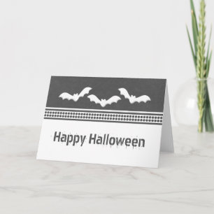 Gone Batty Halloween Card, Dark Grey Card