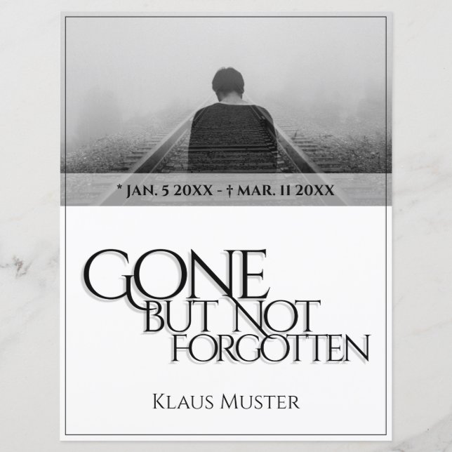 Gone but Not Forgotten - Bright (Front)