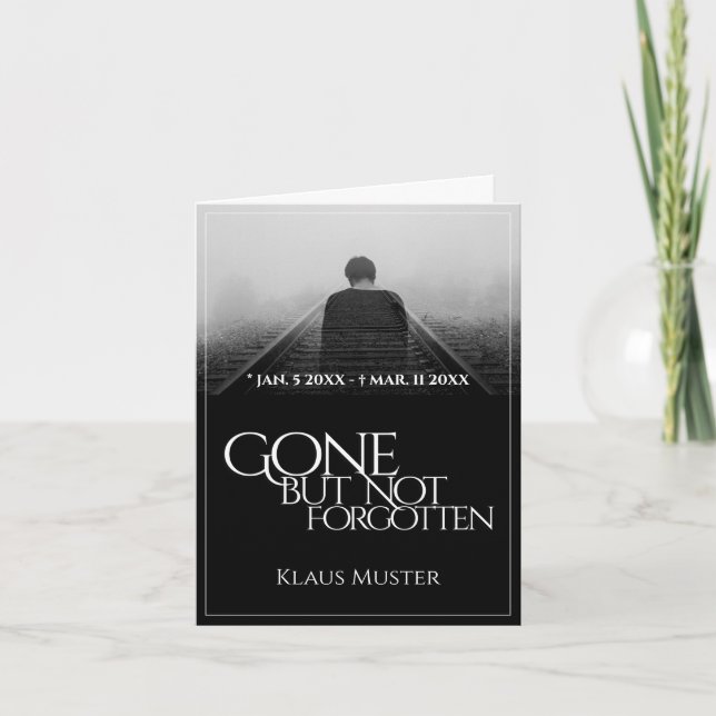 Gone but Not Forgotten - Dark Card (Front)