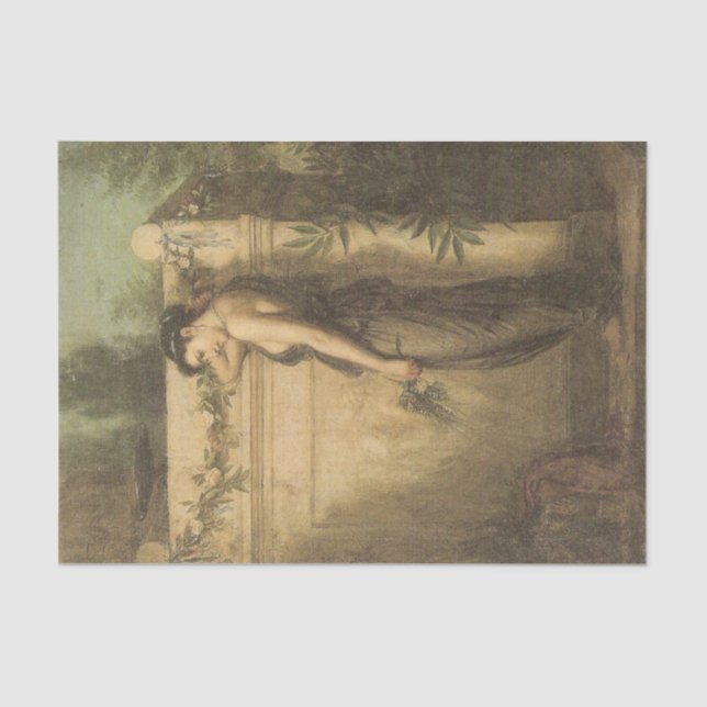 Gone But Not Forgotten (John William Waterhouse) Tissue Paper (Front)