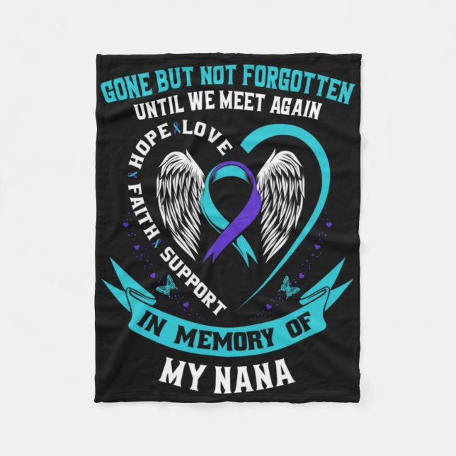 Gone But Not Forgotten Until We Meet Again Gift Na Fleece Blanket (Front)