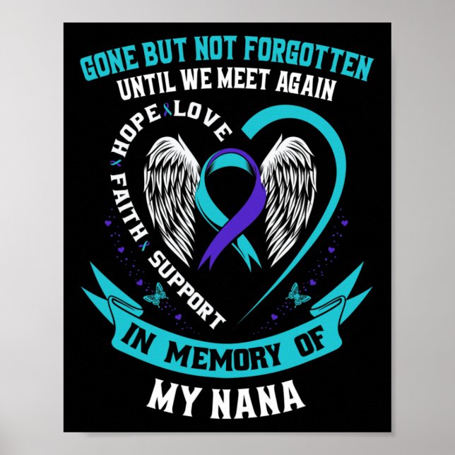 Gone But Not Forgotten Until We Meet Again Gift Na Poster (Front)