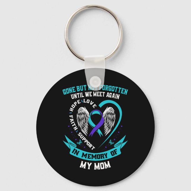 Gone But Not Forgotten Until We Meet Again Gifts M Key Ring (Front)