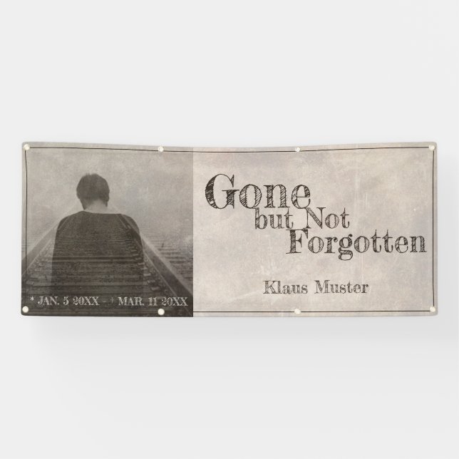 Gone but Not Forgotten - Vintage Banner (Horizontal)