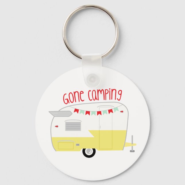 Gone Camping Key Ring (Front)