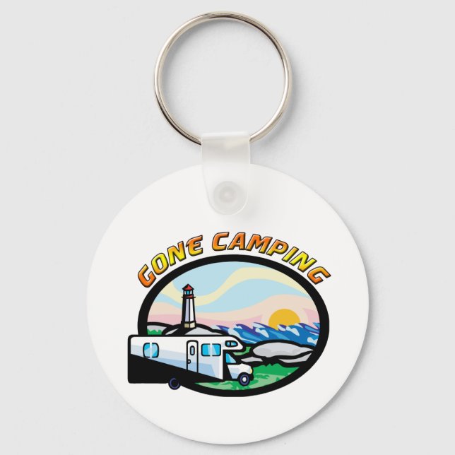 Gone Camping Key Ring (Front)