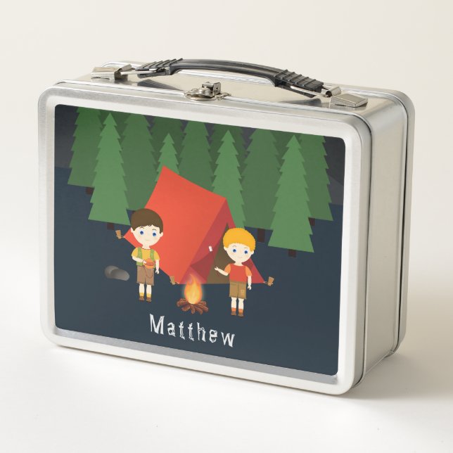 Gone Camping Metal Lunch Box (Front)